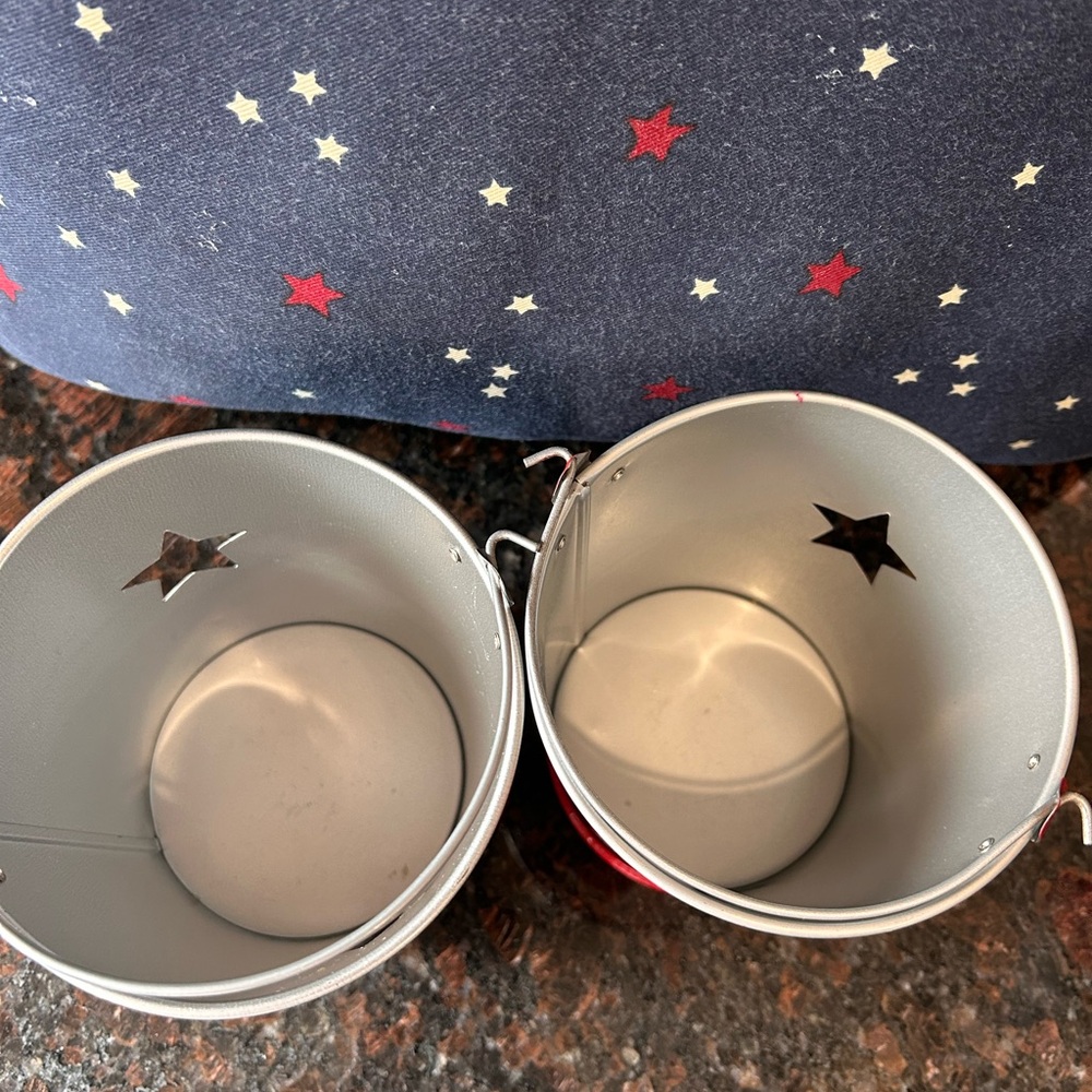Patriotic 🇺🇸 metal pails - Picture 6 of 6